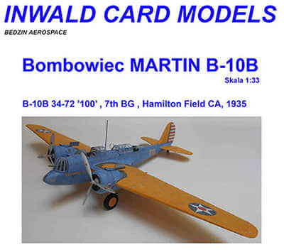 [Inwald Card Models] Martin B-10B