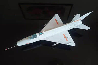[Inwald Card Models] MiG-21 J-7修改版 歼7早期型