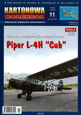 [Kartonowa Kolekcja 11] Piper L-4H Cub
