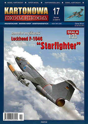 [Kartonowa Kolekcja 17] Lockheed F-104G Starfighter