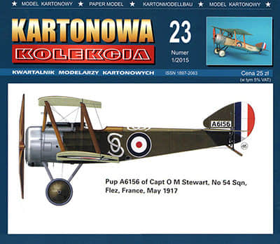 [Kartonowa Kolekcja 23] Sopwith Pup重涂版