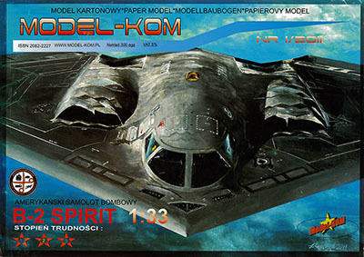 [Model-Kom 2011-01] B-2 Spirit C3版-52纸模网 - 海量纸模型图纸下载
