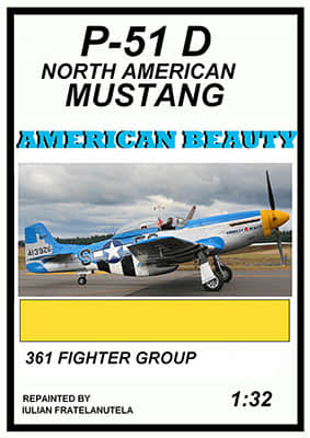[ModelArt] P-51D Mustang American Beauty