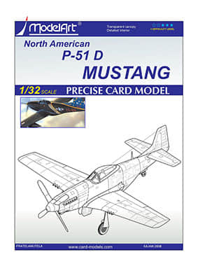 [ModelArt] P-51D Mustang Negru Twin