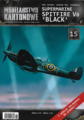 [Modelarstwo Kartonowe 015] Supermarine Spitfire Vb Black