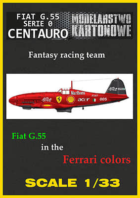 [Modelarstwo Kartonowe 018] Fiat G.55 Centauro重涂版