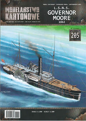 [Modelarstwo Kartonowe 205] L.S.N.S. Governor Moore 1862