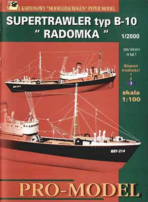 [Pro-Model 01] Supertrawler typ B-10 Radomka矢量重绘版