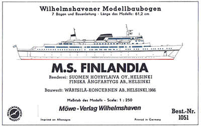 [WHM 1051] M.S.Finlandia-52纸模网 - 海量纸模型图纸下载