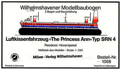 [WHM 1068] The Princess Ann-52纸模网 - 海量纸模型图纸下载