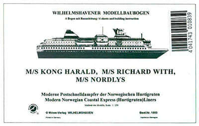 [WHM 1083] M/S Kong Harald, M/S Richard, M/S Nordlys-52纸模网 - 海量纸模型图纸下载