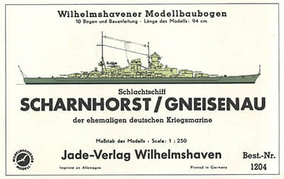 [WHM 1204] Scharnhorst-52纸模网 - 海量纸模型图纸下载