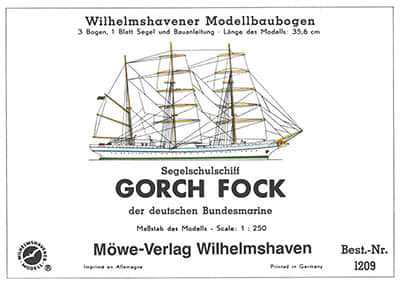 [WHM 1209] Gorch Fock-52纸模网 - 海量纸模型图纸下载