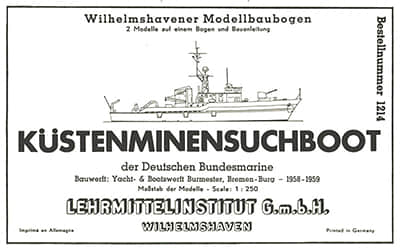 [WHM 1214] Kustenminensuchboot-52纸模网 - 海量纸模型图纸下载