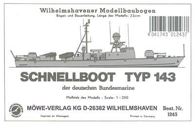 [WHM 1243] Schnellboot Typ 143-52纸模网 - 海量纸模型图纸下载