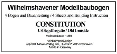 [WHM 1265] Frigate USS Constitution-52纸模网 - 海量纸模型图纸下载