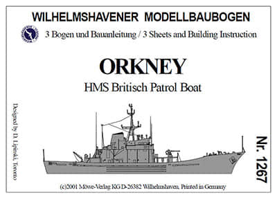 [WHM 1267] HMS Orkney-52纸模网 - 海量纸模型图纸下载