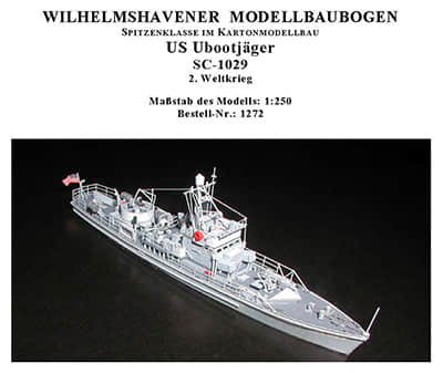 [WHM 1272] U-boot Hunter-52纸模网 - 海量纸模型图纸下载