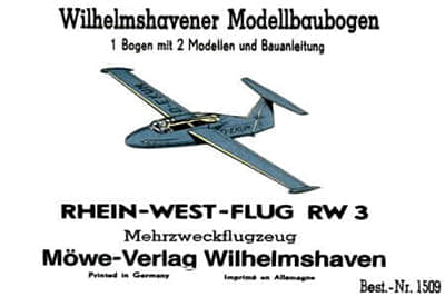 [WHM 1509] Rhein West Flug RW 3-52纸模网 - 海量纸模型图纸下载