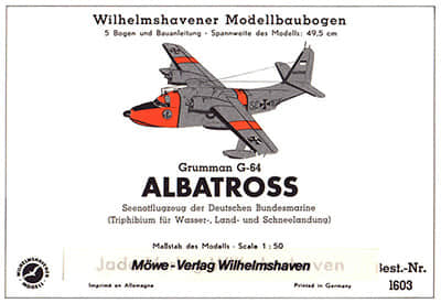 [WHM 1603] Grumman Albatros-52纸模网 - 海量纸模型图纸下载