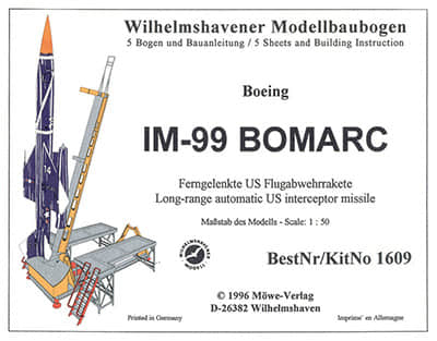 [WHM 1609] Boeing IM-99 Bomarc-52纸模网 - 海量纸模型图纸下载