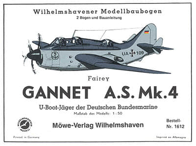 [WHM 1612] Fairey Gannett A.S.Mk-52纸模网 - 海量纸模型图纸下载