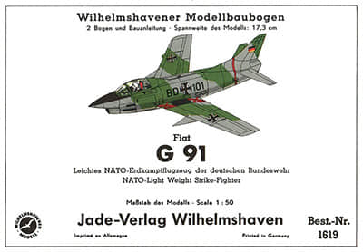 [WHM 1619] Fiat G-91-52纸模网 - 海量纸模型图纸下载