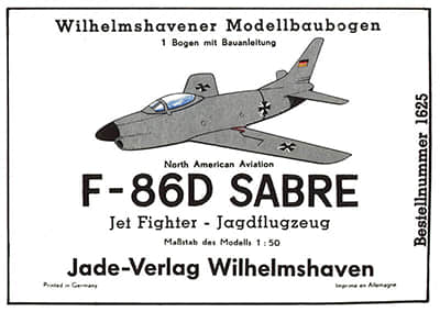 [WHM 1625] F-86D Sabre-52纸模网 - 海量纸模型图纸下载