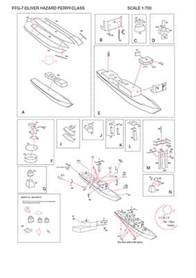 [Yuki Yuji] USS Oliver Hazard Perry-52纸模网 - 海量纸模型图纸下载
