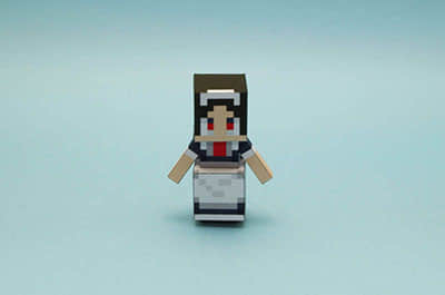 [箱之工房] Minecraft LittleMaidMob-52纸模网 - 海量纸模型图纸下载