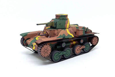 [箱之工房] 九五式轻战车-52纸模网 - 海量纸模型图纸下载