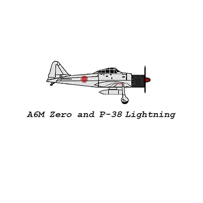 [R&P Models] A6M Zero, P-38 Lightning-52纸模网 - 海量纸模型图纸下载