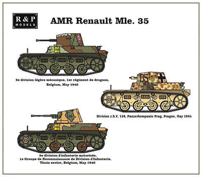 [R&P Models] AMR Renault Mle.35-52纸模网 - 海量纸模型图纸下载