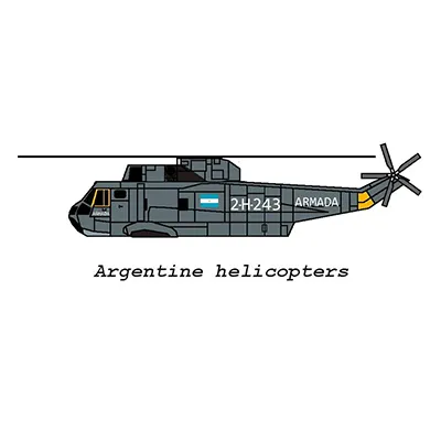 [R&P Models] Argentinian SH-3 Sea King, Mi-171E-52纸模网 - 海量纸模型图纸下载