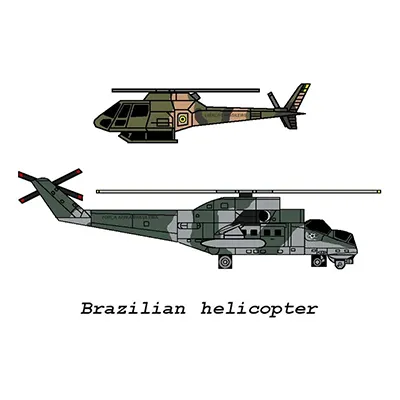 [R&P Models] Brazilian Army Helicopters-52纸模网 - 海量纸模型图纸下载