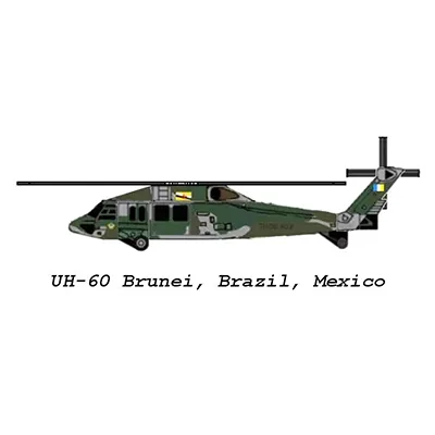 [R&P Models] Brunei, Brazil, Mexico UH-60, Honduras Bell 412-52纸模网 - 海量纸模型图纸下载