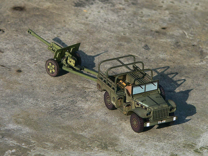 图片[1]-[R&P Models] Dodge WC-51 & ZIS-3-52纸模网 - 海量纸模型图纸下载