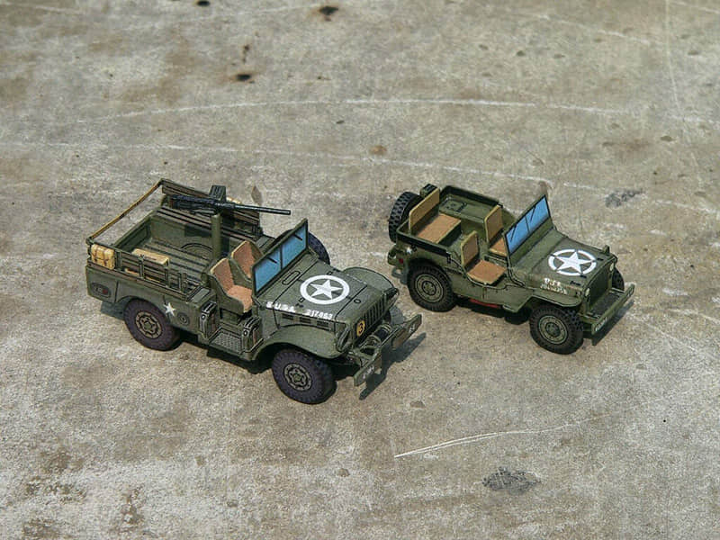 图片[1]-[R&P Models] Dodge WC-52 & Jeep Willys MB-52纸模网 - 海量纸模型图纸下载