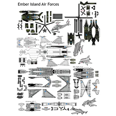 [R&P Models] Ember Island Air Force-52纸模网 - 海量纸模型图纸下载