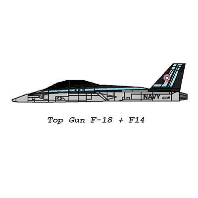 [R&P Models] F/A-18F and F-14A - Top Gun-52纸模网 - 海量纸模型图纸下载