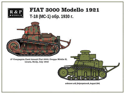 [R&P Models] Fiat 3000 Modello 1921, T-18 1930-52纸模网 - 海量纸模型图纸下载