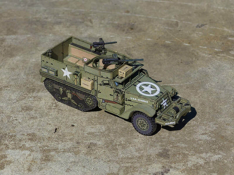 图片[1]-[R&P Models] M3A1 Half-Track Personnel Carrier-52纸模网 - 海量纸模型图纸下载