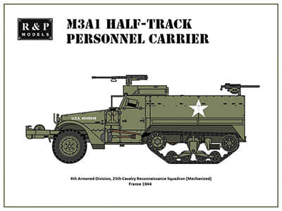 [R&P Models] M3A1 Half-Track Personnel Carrier-52纸模网 - 海量纸模型图纸下载