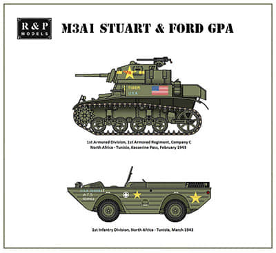 [R&P Models] M3A1 Stuart & Ford GPA-52纸模网 - 海量纸模型图纸下载