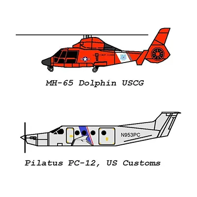 [R&P Models] MH-65 Dolphin and Pilatus PC12-52纸模网 - 海量纸模型图纸下载