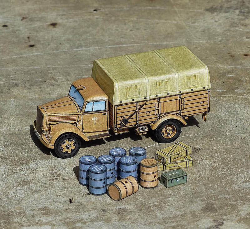 图片[1]-[R&P Models] Opel Blitz Typ 3,6-36 S-52纸模网 - 海量纸模型图纸下载