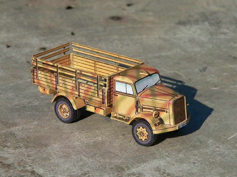 图片[1]-[R&P Models] Opel Blitz Typ 3,6-6700 A (Allrad)-52纸模网 - 海量纸模型图纸下载