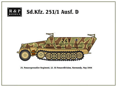 [R&P Models] Sd.Kfz. 251-1 Ausf. D 12. SS Panzer division-52纸模网 - 海量纸模型图纸下载