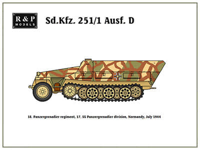 [R&P Models] Sd.Kfz. 251-1 Ausf. D 17. SS Panzergrenadier division-52纸模网 - 海量纸模型图纸下载