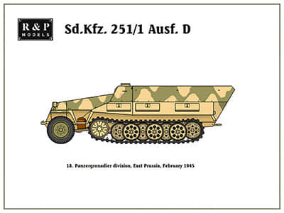 [R&P Models] Sd.Kfz. 251-1 Ausf. D 18. Panzergrenadier division-52纸模网 - 海量纸模型图纸下载